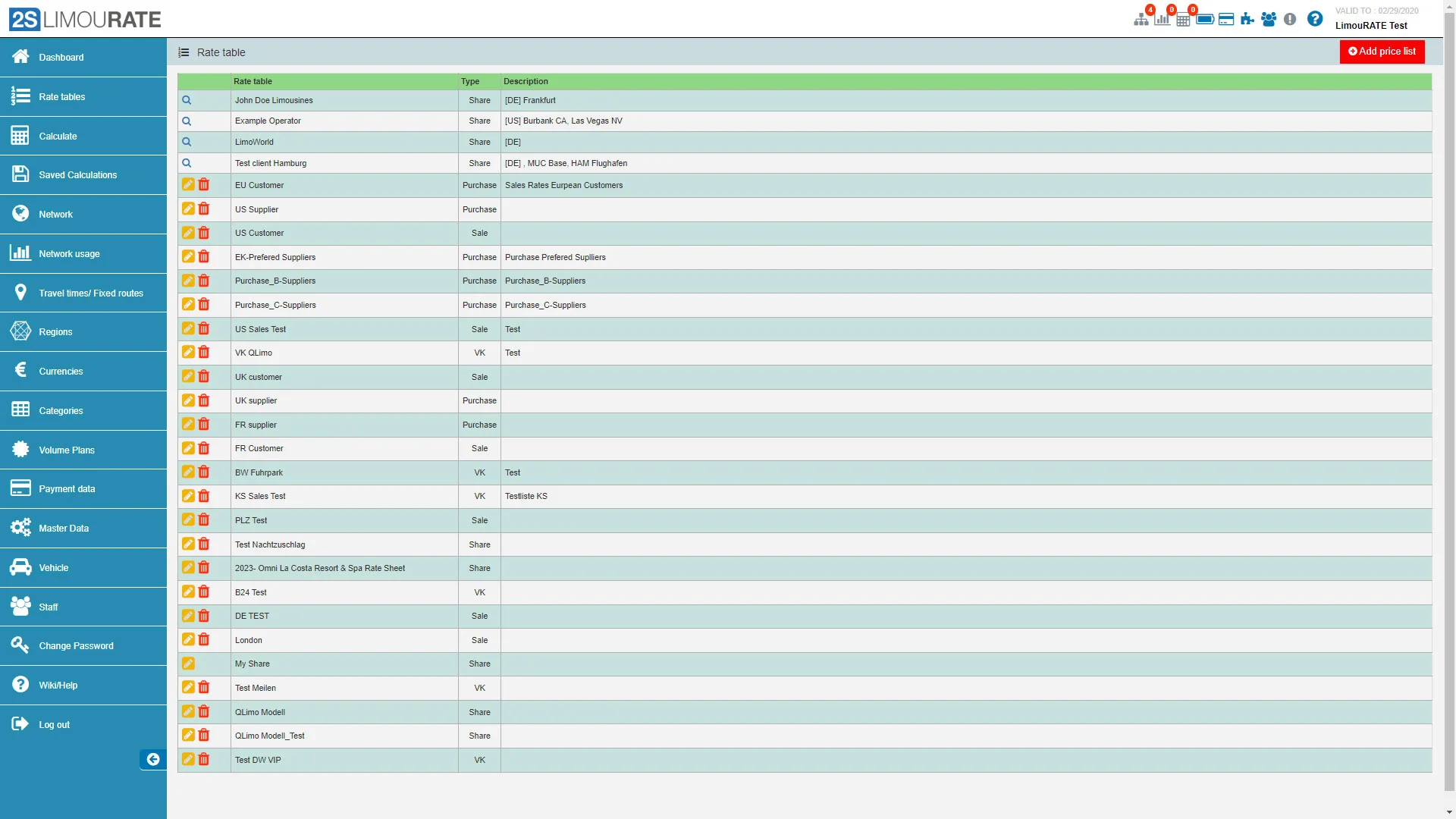 Limourate-rate-list-limousine